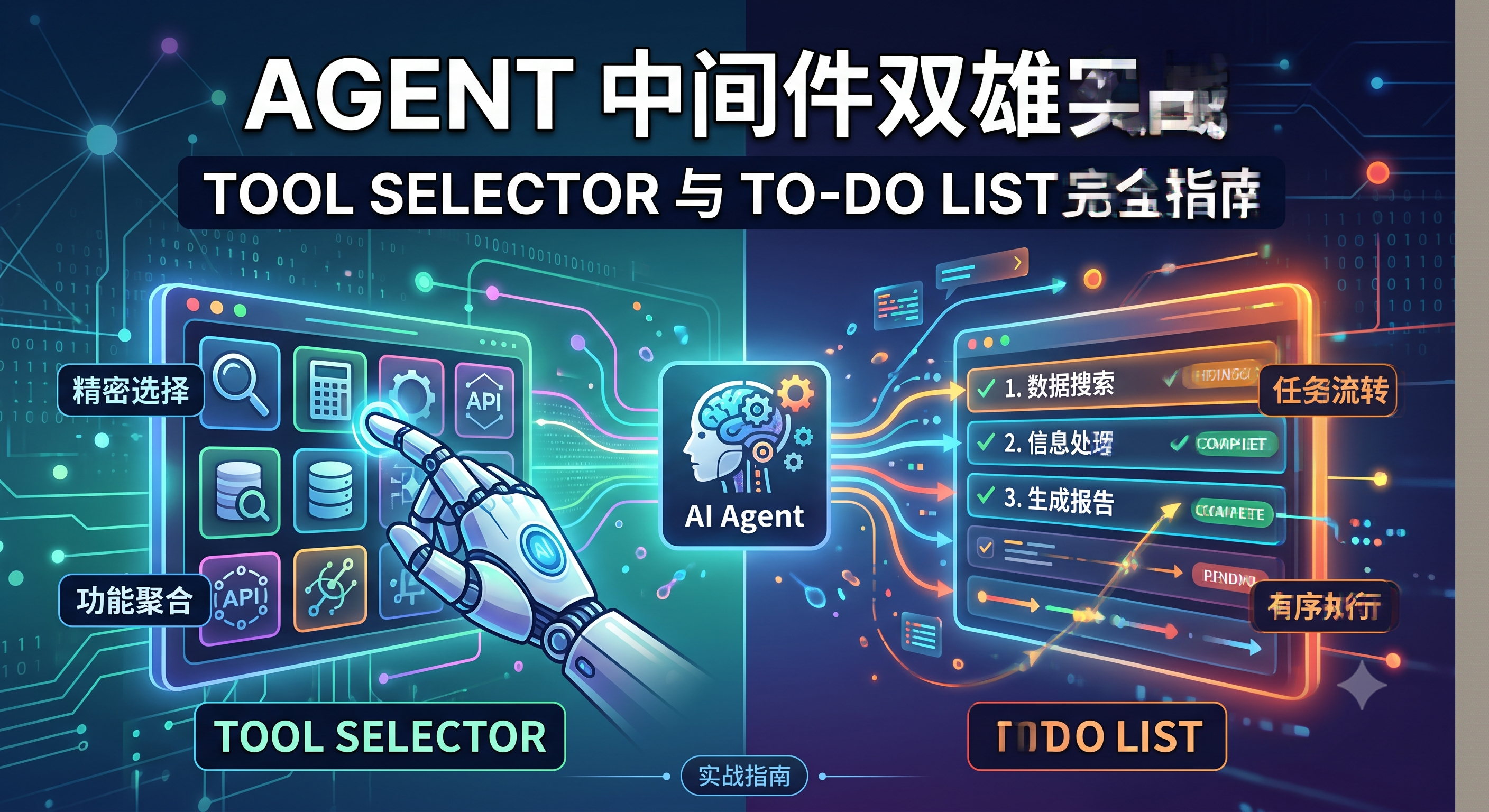 Agent 中间件双雄实战：Tool Selector 与 To-do List 完全指南